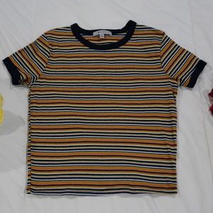 Gaze small stretchy stripe shirt